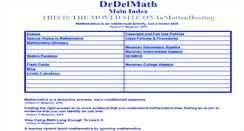 Desktop Screenshot of drdelmath.com